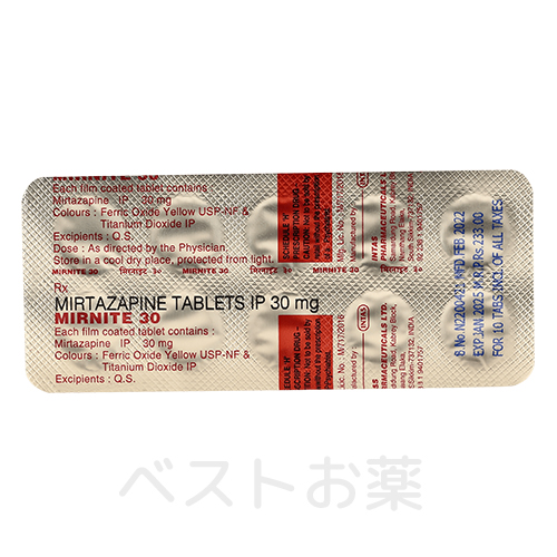 Mirnite 30mg、ミルナイト
